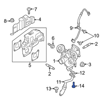 Ford OE - Turbocharger Oil Line Bolt