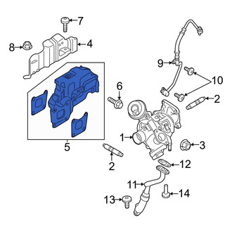 Ford OE - Outer Turbocharger Mount Heat Shield