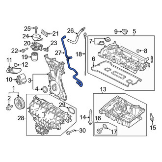 Ford OE - Engine Coolant Overflow Hose