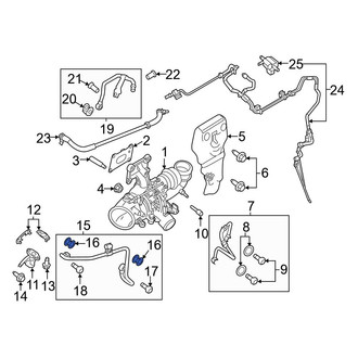 Ford OE - Turbocharger Coolant Line Gasket