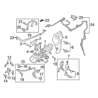Ford OE - Turbocharger Oil Line Bolt