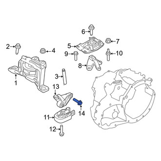 Ford OE - Lower Manual Transmission Mount Bolt