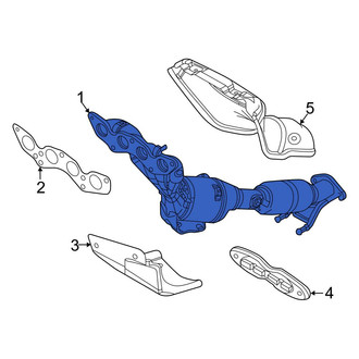 Ford OE - Catalytic Converter with Integrated Exhaust Manifold