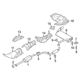 Ford OE - Exhaust System - Exhaust Components (W/O PZEV Emissions)