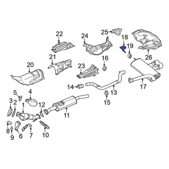 Ford OE - Right Exhaust Muffler Bracket