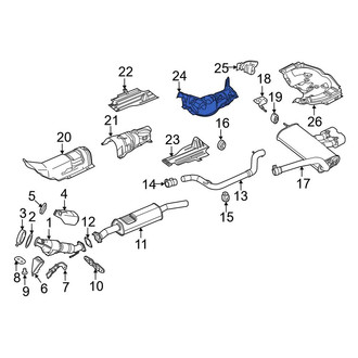 Ford OE - Center Floor Pan Heat Shield