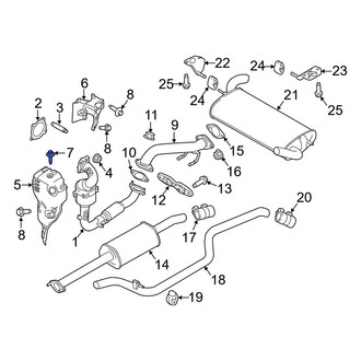 Ford OE - Turbocharger Mount Heat Shield Bolt