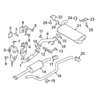 Ford OE - Exhaust System - Exhaust Components (1.0L)