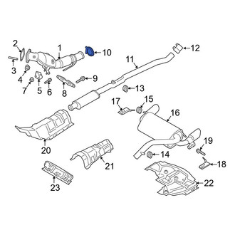 Ford OE - Exhaust Muffler Clamp