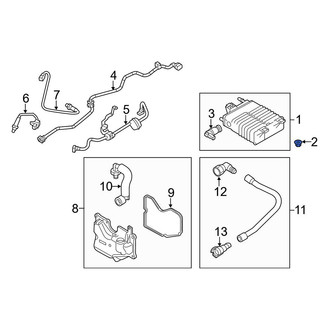 Ford OE - Upper Bumper Cover Nut