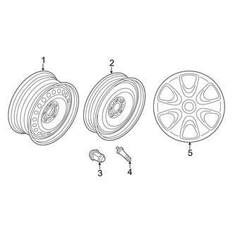 Ford OE - Wheels & Trim (15"), (Flex / Gas)