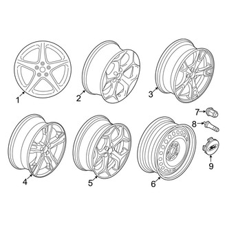 Ford OE - Wheels & Trim (18"), (Flex / Gas)