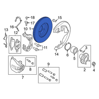 Ford OE - Front Disc Brake Rotor