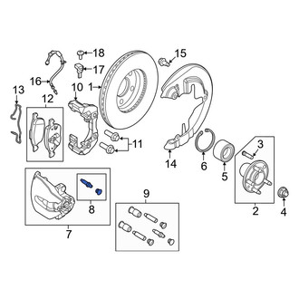 Ford OE - Front Brake Bleeder Screw
