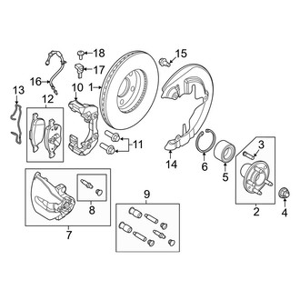 Ford OE - Front Suspension - Brake Components (ST)