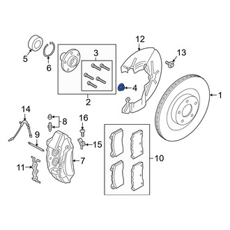 Ford OE - Front CV Joint Nut
