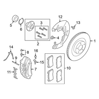 Ford OE - Front Suspension - Brake Components (RS)