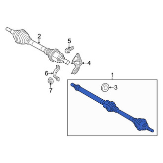 Ford OE - Front Right CV Axle Assembly