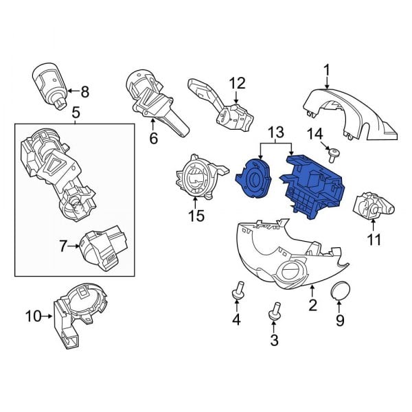 Ford OE F1FZ3F791A Steering Wheel Position Sensor