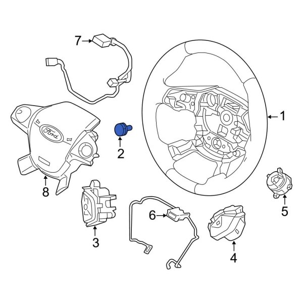 Ford OE W705985S424 Steering Wheel Bolt