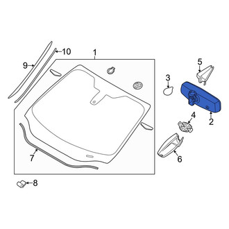 Ford OE - Front Interior Rear View Mirror