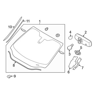 Ford OE - Windshield Glass
