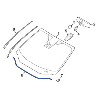 Ford OE - Front Right Windshield Molding