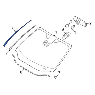 Ford OE - Front Right Windshield Molding