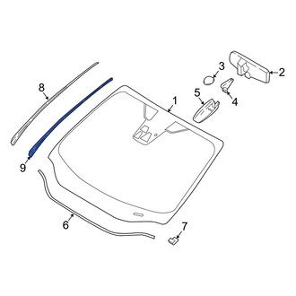 Ford OE - Left Windshield Molding Bracket