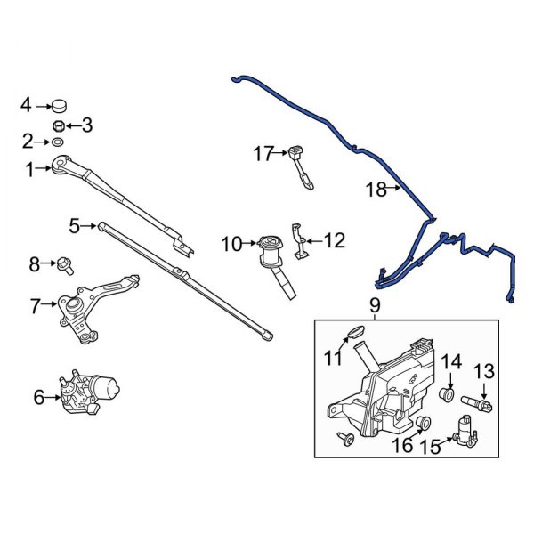 Windshield Washer Hose