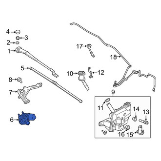 Ford OE - Front Right Wiper Motor