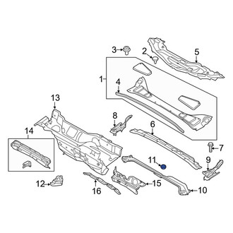 Ford OE - Fender Support Nut