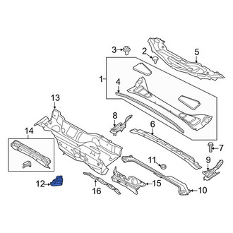 Ford OE - Front Left Cowl Panel Drain Valve
