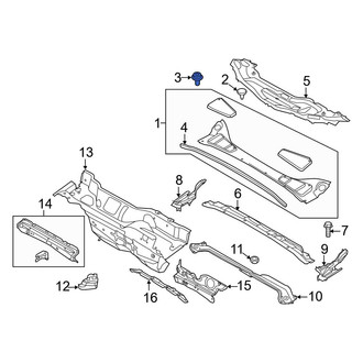 Ford OE - Cowl Cover Screw