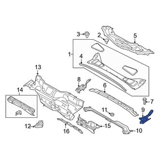 Ford OE - Left Cowl Panel Reinforcement