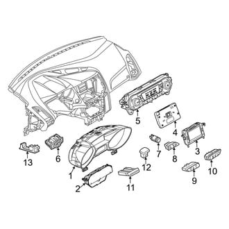 Ford OE - Instrument Panel - Cluster & Switches (ST)