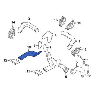 Ford OE - Left Lower Instrument Panel Air Duct