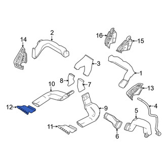 Ford OE - Left Instrument Panel Air Duct