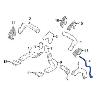 Ford OE - Center Right Instrument Panel Air Duct