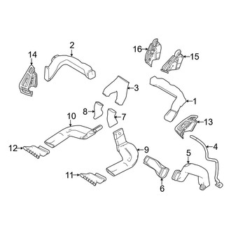 Ford OE - Instrument Panel - Ducts