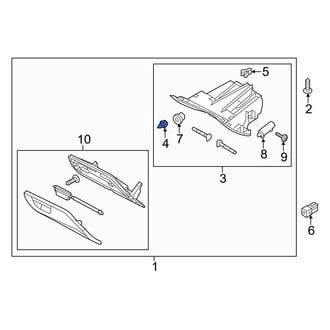 Ford OE - Front Glove Box Door Bumper