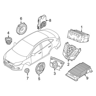 Ford OE - Instrument Panel - Sound System