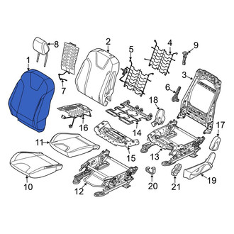 Ford OE - Front Left Seat Back Cushion Cover
