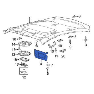 Ford OE - Right Sun Visor