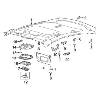 Ford OE - Roof - Interior Trim (S / SE / Titanium Sedan)
