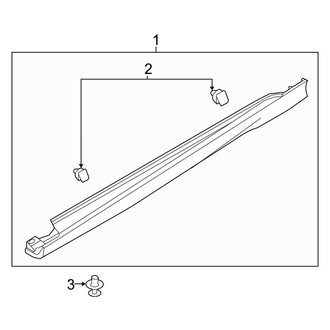 Ford OE - Pillars, Rocker & Floor - Exterior Trim (S / SE / SEL / Titanium Sedan)