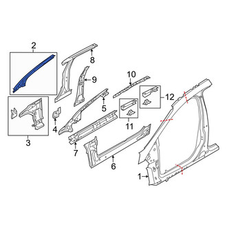 Ford OE - Left Upper Body A-Pillar Reinforcement