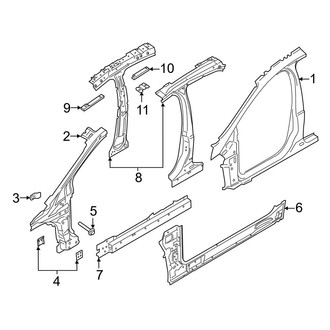 Ford OE - Pillars, Rocker & Floor - Aperture Panel (RS)