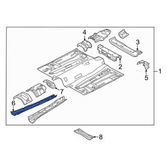 Ford OE - Right Floor Side Rail