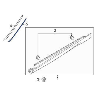Ford OE - Left Windshield Molding Bracket